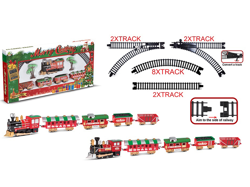 Christmas Rail Train With Lights And Music