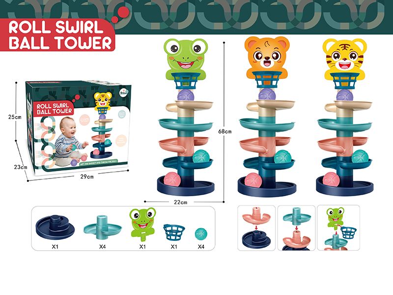 Five Layer Rotating Track Rolling Ball Tower