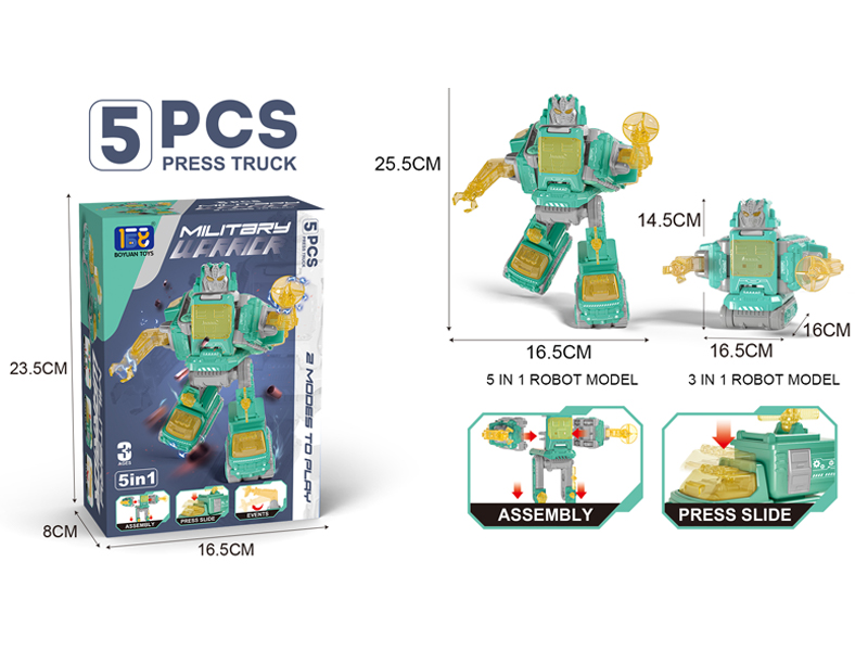 5PCS DIY Military Press Car