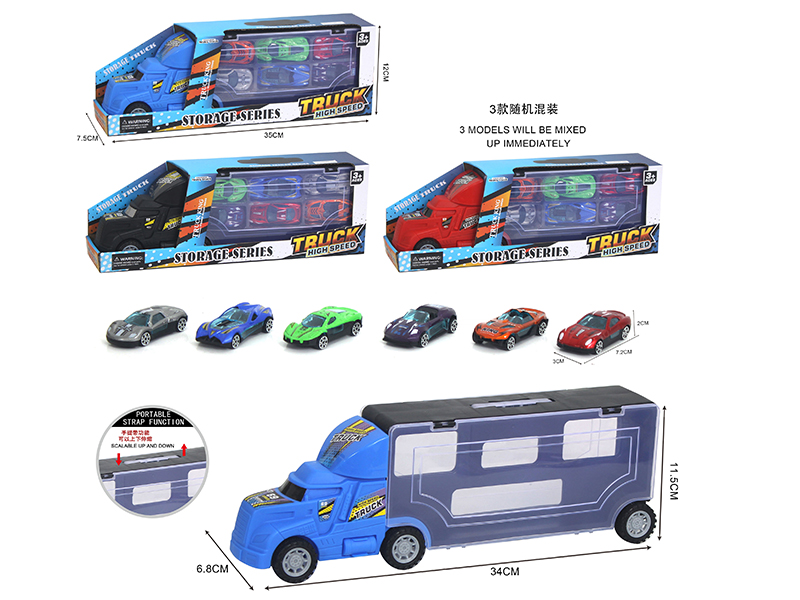 Slide Storage Truck With 6 Slide Alloy Cars