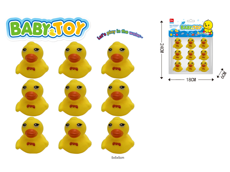 9PCS Red Breasted Duck Toy