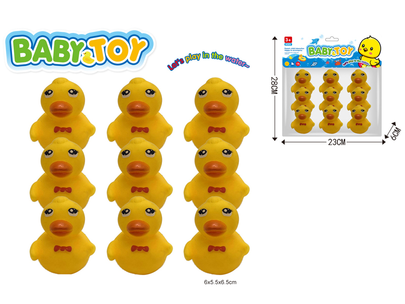 9PCS Red Breasted Duck Toy