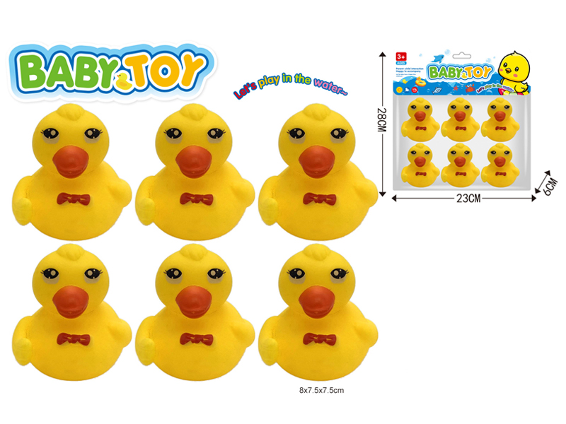 6PCS Red Breasted Duck Toy