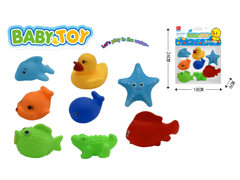 8PCS Vinyl Animal Toy