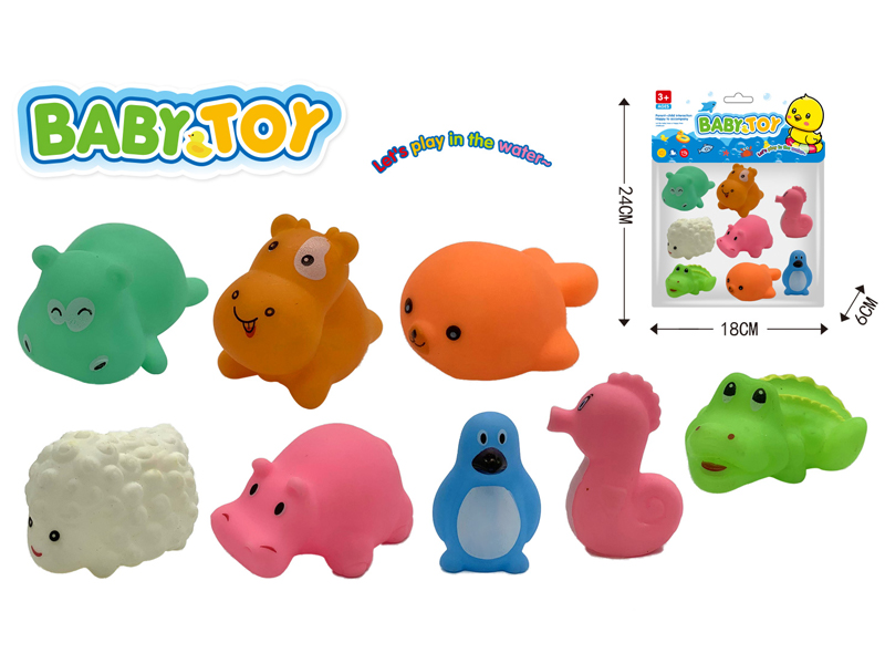 8PCS Vinyl Animal Toy