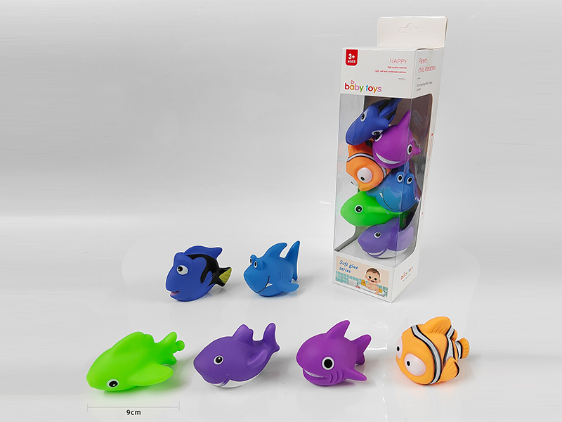6PCS Ocean Animal Bathing Toys