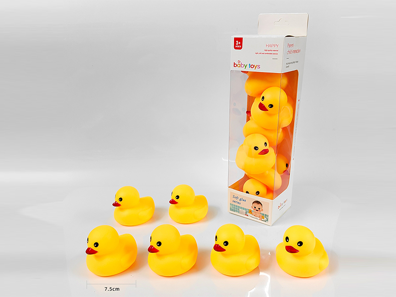 6PCS Yellow Duck Toy