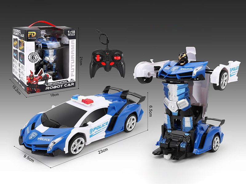 1:8 Lamborghini Veneno Remote Control Transformation Police Car (Including Batteries)