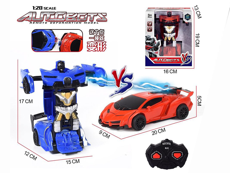 1:20 2.4G 2-Channel Remote Control Crash Transformation Car(Not Including Batteries)