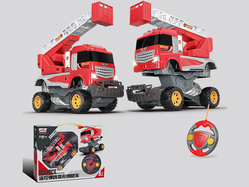 Remote Control  Bouncing Deformation Fire Truck