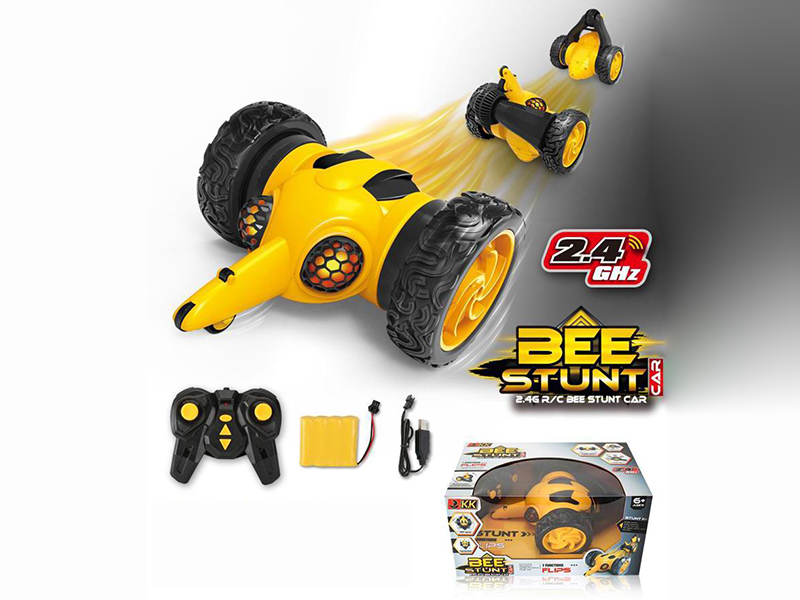 2.4G 7-Channel Remote Control 360° Rotating Double-Sided Stunt Car( Including Batteries)