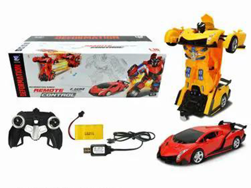 1:16 Lamborghini Veneno 2.4G One-Key Deformation Remote Control Car