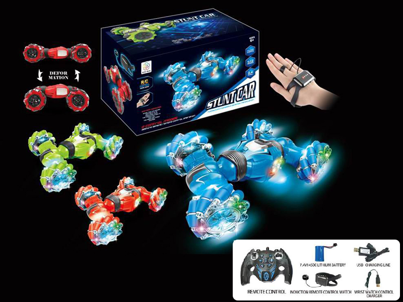 1:12  2.4G Double Remote Control Stunt Car