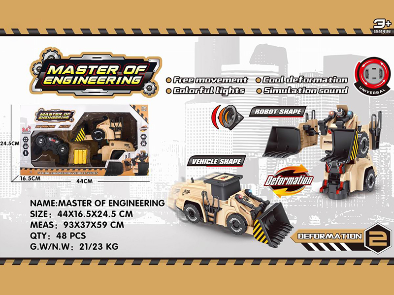 Remote Control Transforming Engineering Truck