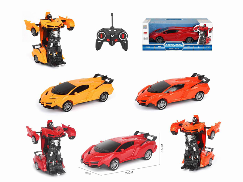 1:16  Lamborghini  One-Key Deformation Remote Control Car