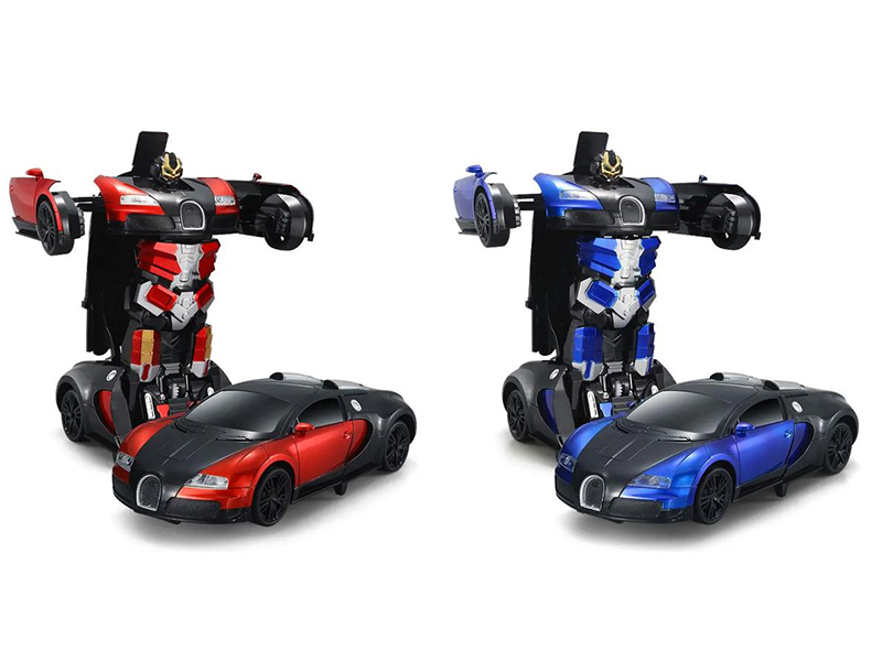 1:14 Bugatti 27Mhz Remote Control Transforming Car Robot(Including Batteries)
