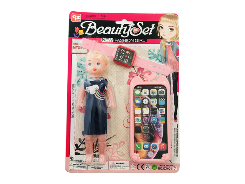 Mobile Phone + Watch + Doll
