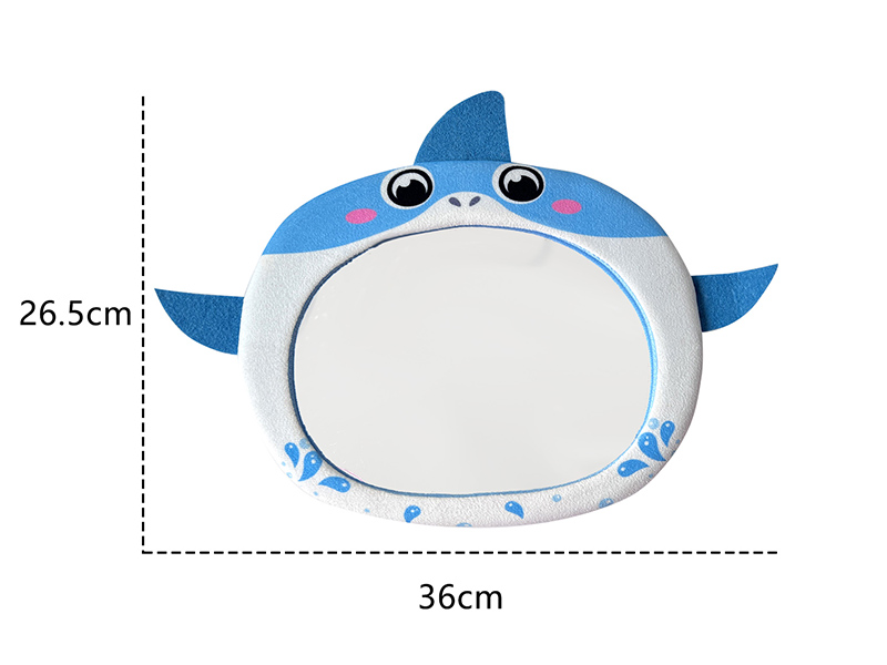 Cartoon Shark Car Mirror