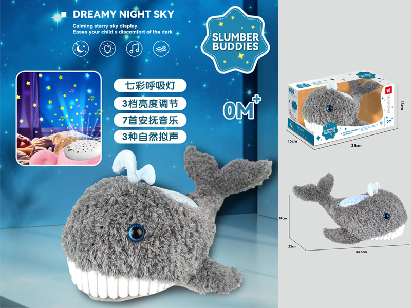 Whale Soothes Projector Plush Doll