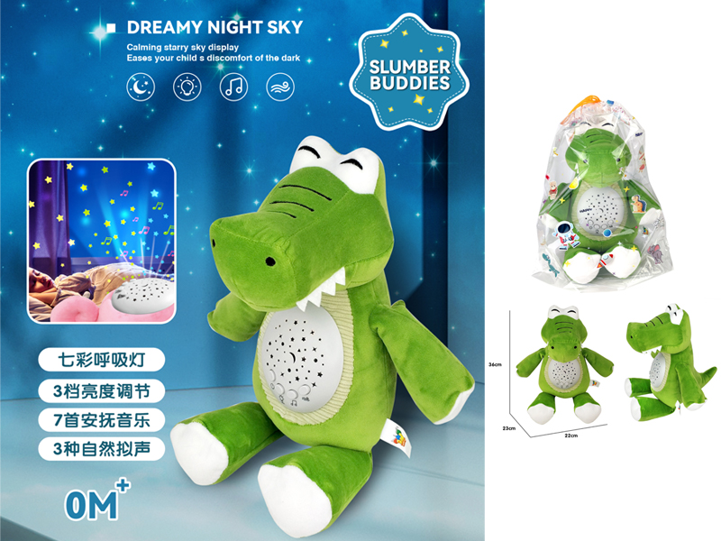 Crocodile Soothes Projector Plush Doll
