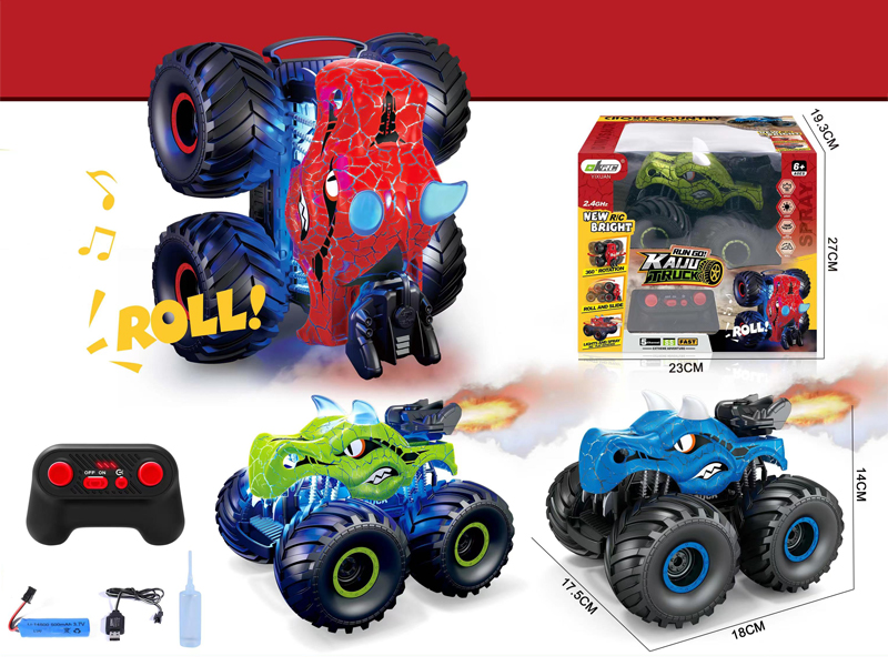 R/C Standing Stunt Spray Dinosaur Car