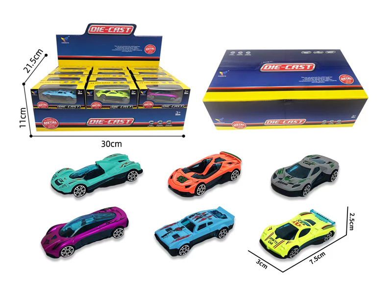 1:64 Slide Alloy Racing Car 24PCS