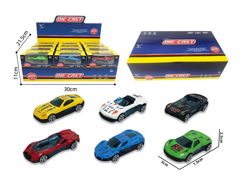 1:64 Slide Alloy Racing Car 24PCS