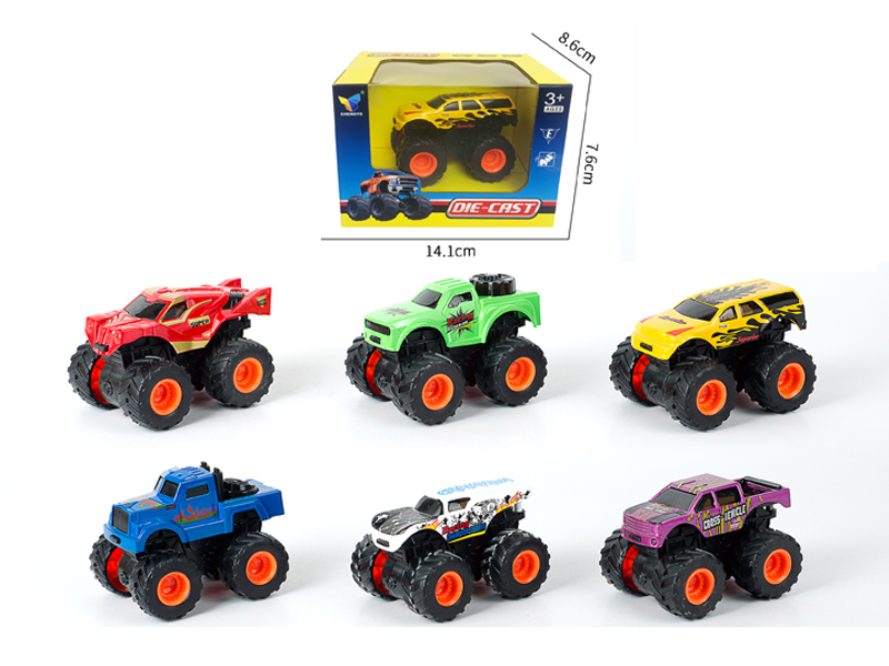 Double Friction Off Road Alloy Vehicle 1PCS