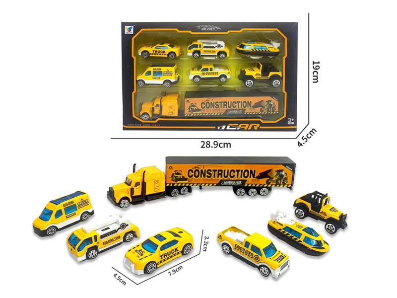 1:64 Slide Alloy Engineering Vehicle