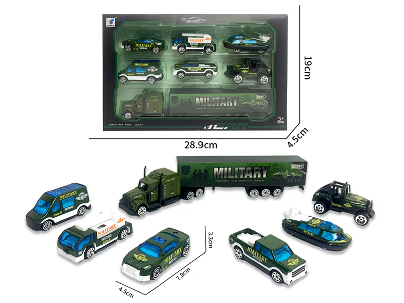 1:64 Slide Alloy Military Vehicle