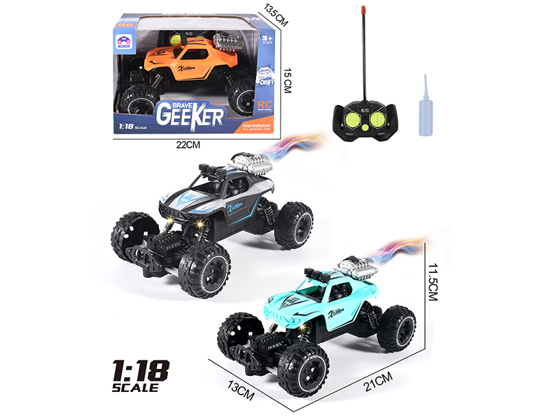 1:18 5-Channel Remote Control Spray Off-Road Climbing Car(Not Included Batteries)27MHZ