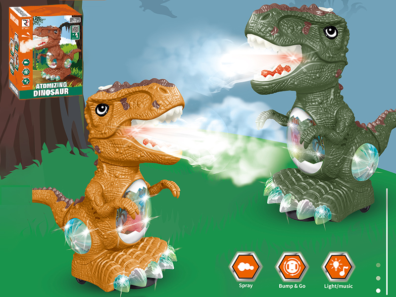 B/O Spray Dinosaur(Lights & Music)
