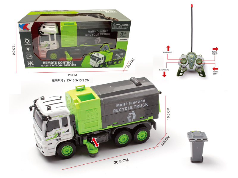 1:30 4CH R/C Sanitation Waste Collection Vehicle