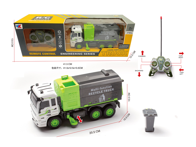 1:30 4CH R/C Sanitation Waste Collection Vehicle
