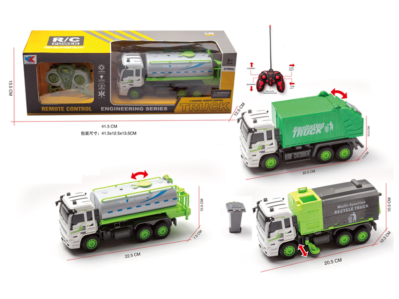 1:30 5CH R/C Sanitation Truck