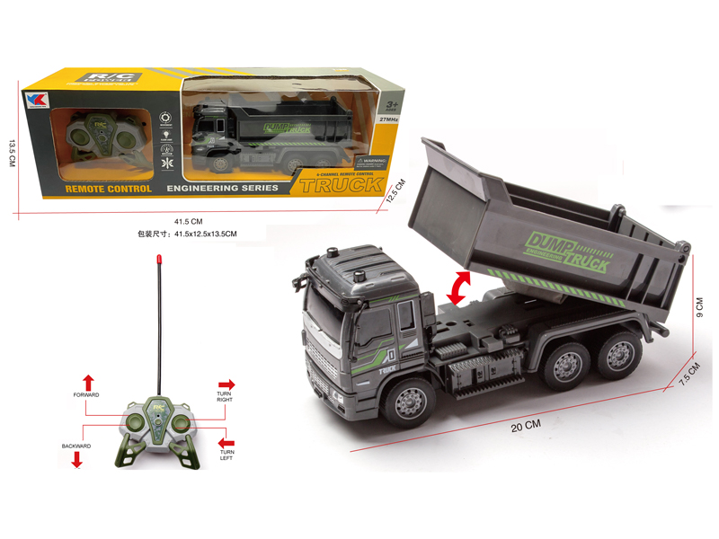 1:30 4CH R/C Engineering Transportation Dump Truck