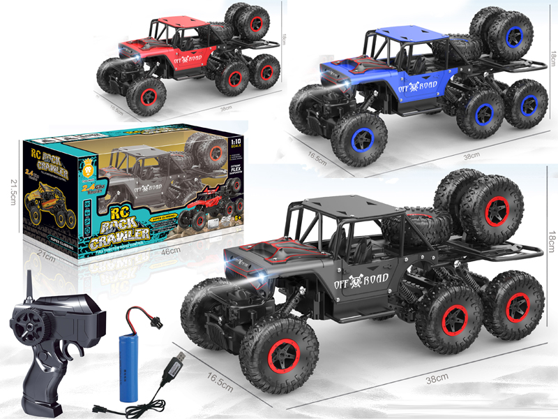 1:10 2.4G R/C 6WD Alloy Car With Light