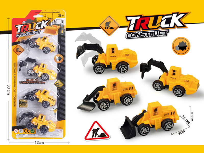 4PCS Slide Engineering Vehicle