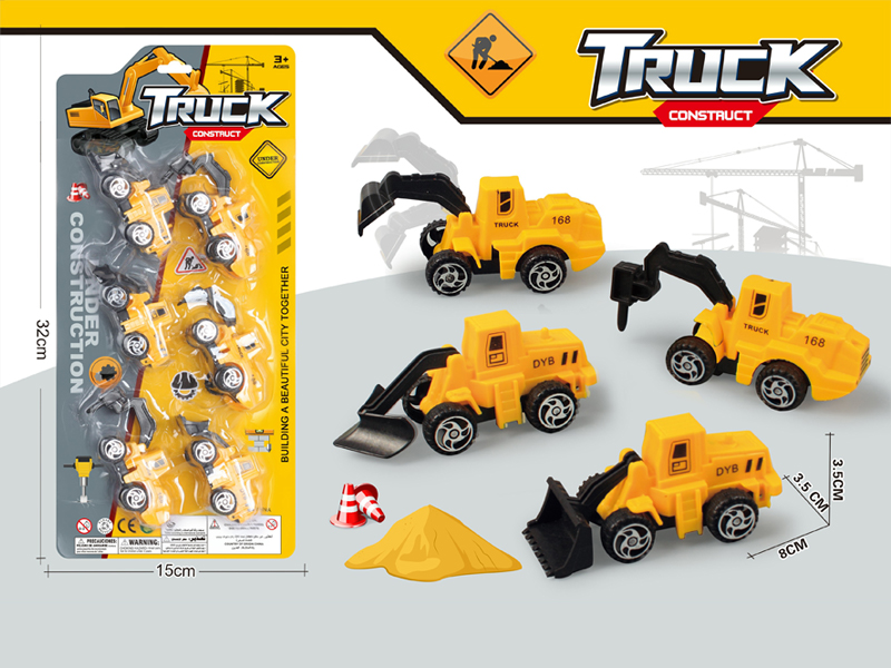 6PCS Slide Engineering Vehicle