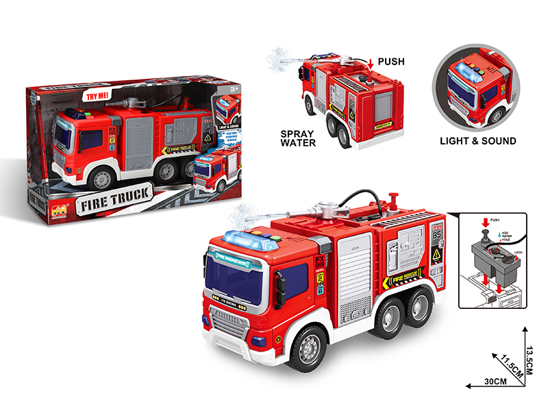 1:16 Friction Fire Fighting Vehicle
