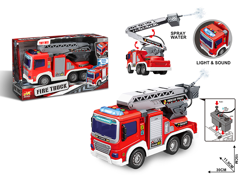 1:16 Friction Fire Rescue Vehicle