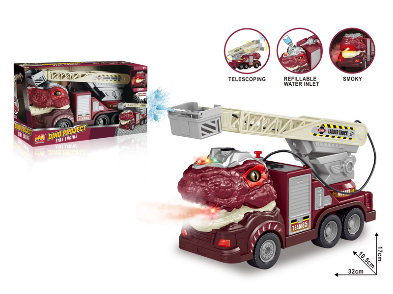 1:16 Friction Tyrannosaurus Rex Ladder Truck