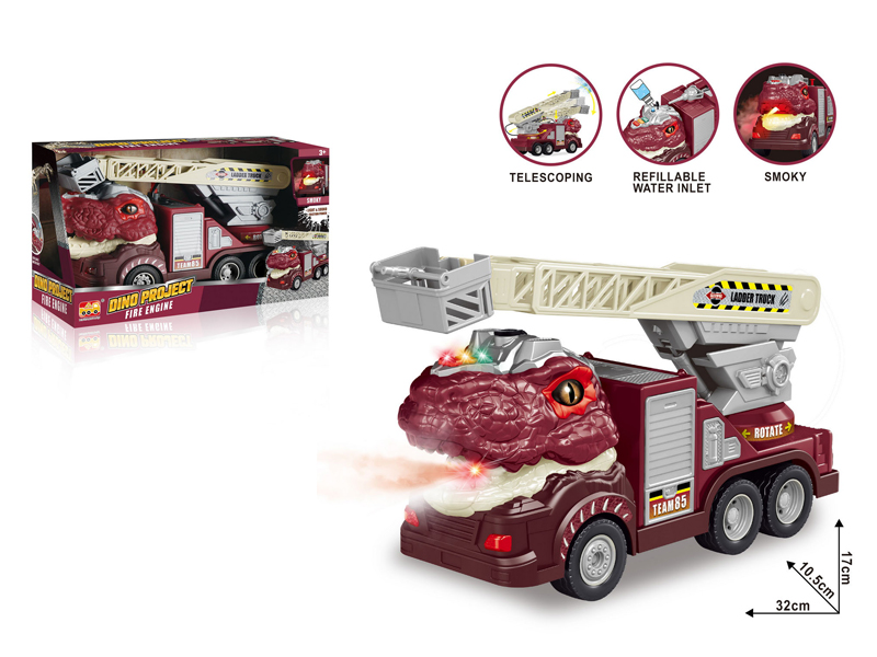 1:16 Friction Tyrannosaurus Rex Ladder Truck