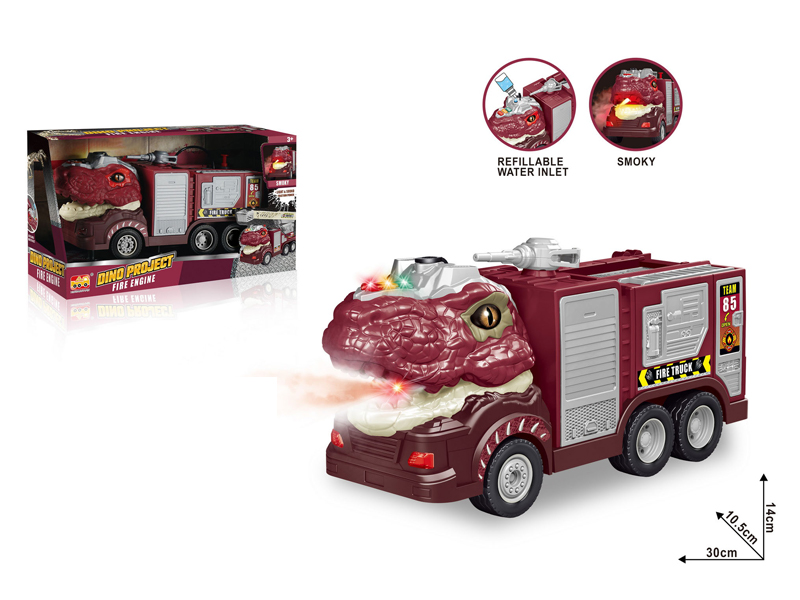 1:16 Friction Tyrannosaurus Rex Fire Rescue Vehicle