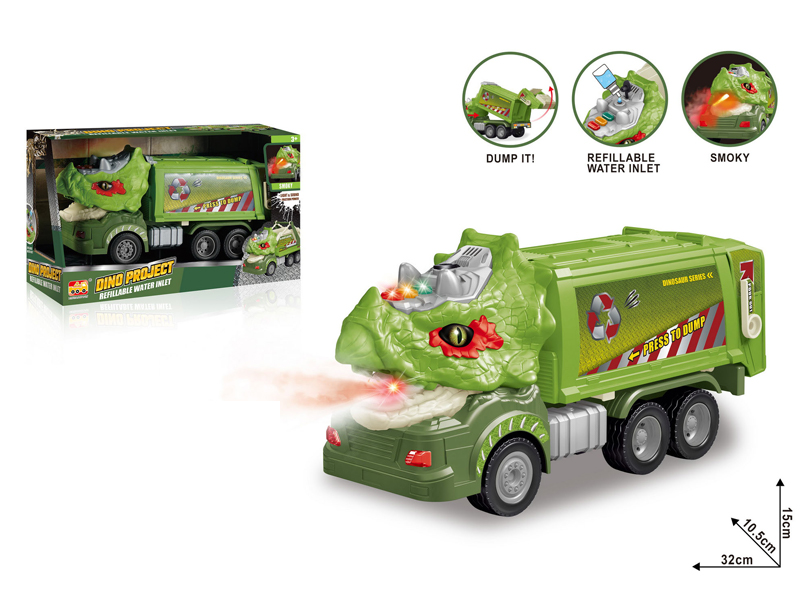 1:16 Friction Triceratops Sanitation Truck