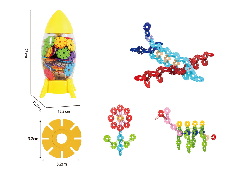 Medium Snowflake Rocket Building Block（200PCS）