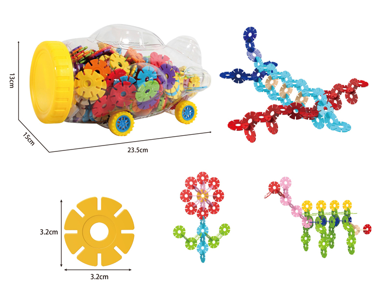 Medium Snowflake Aircraft Bottle Building Block（400PCS）