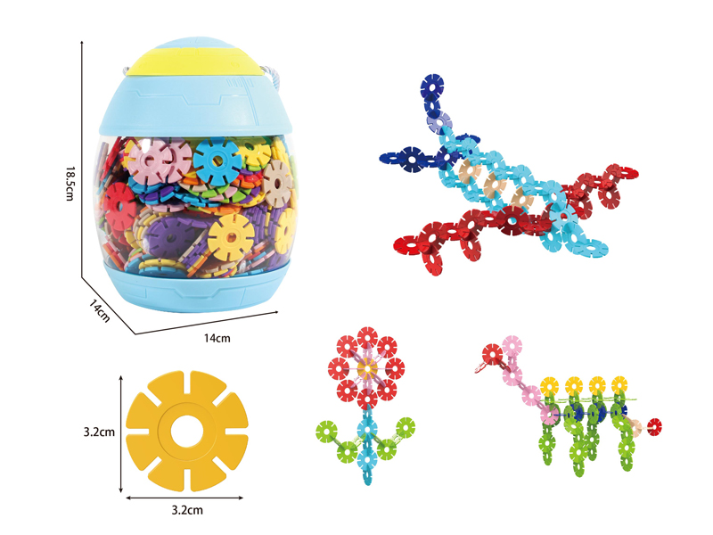 Medium Snowflake Space Egg Building Block（500PCS）