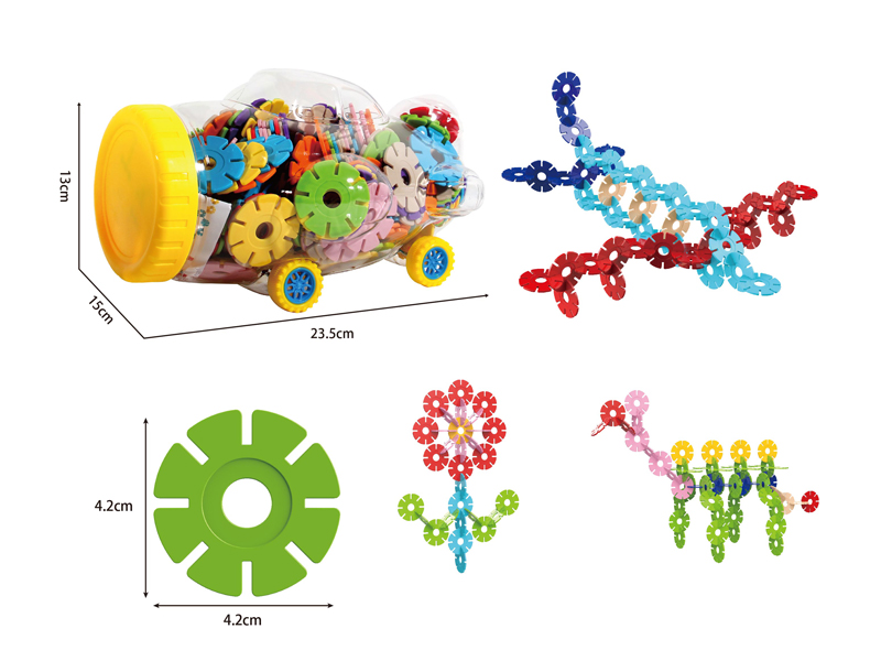 Large Snowflake Aircraft Bottle Building Block（260PCS）