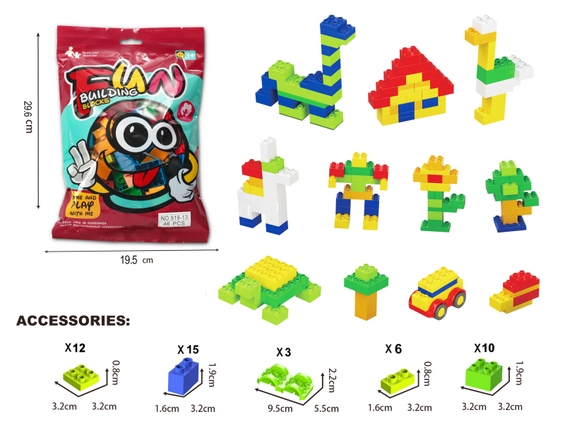46PCS DIY Building Block